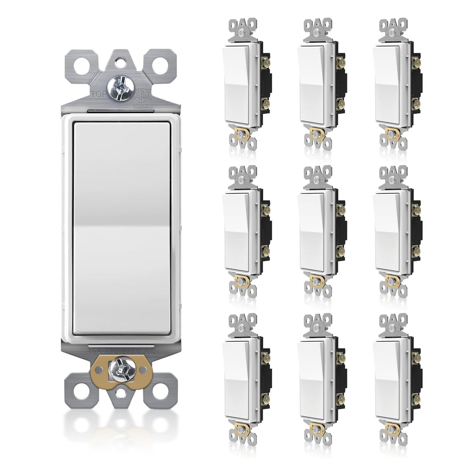 TOPELER single-pole decorator switch front view for durable lighting control