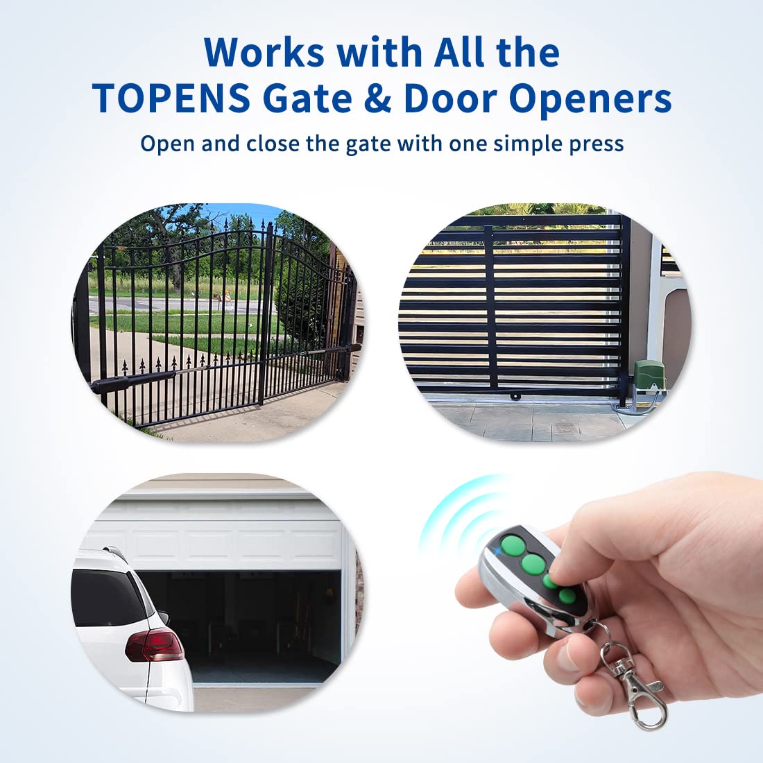Topens ERM12 compatibility highlight for linking multiple gate openers