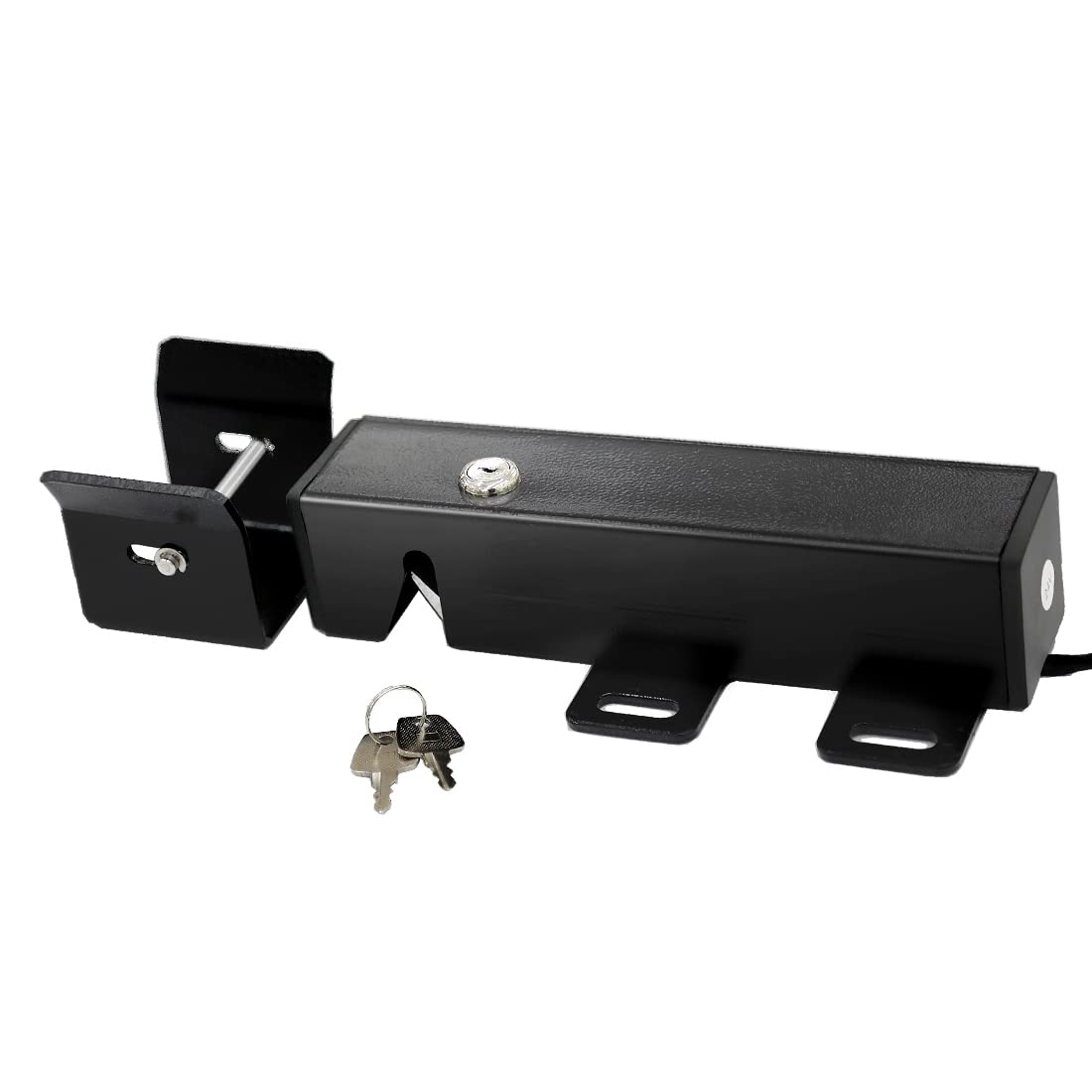 TOPENS ET24 electric lock front view secures swing gates with sturdy hardware.