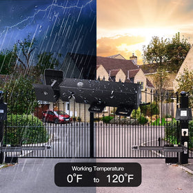 TOPENS ET24 security-focused design deters intrusion on driveway gates.