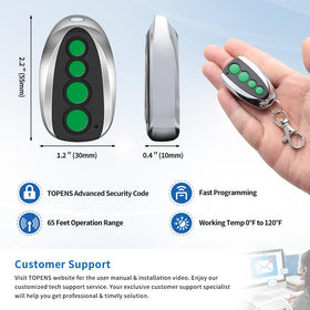 Topens M12 pairing and installation button for quick setup