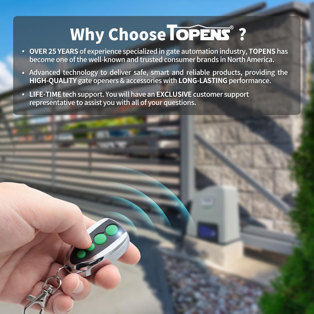 Topens M12 two-pack offers convenient multi-user gate access