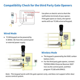 TOPENS TC188 battery compartment shows power options for reliable operation.