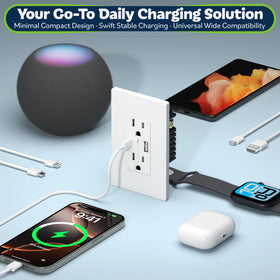 TOPGREENER back and side wired outlet for flexible installation