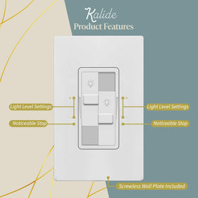TOPGREENER dimmer with wall plate included for quick installation