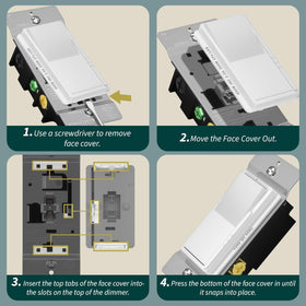 TOPGREENER Kalide dimmer supports 300W LED and CFL bulbs