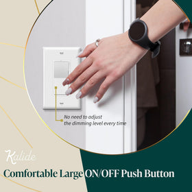 TOPGREENER Kalide dimmer switch wide dimming range for LEDs and CFLs