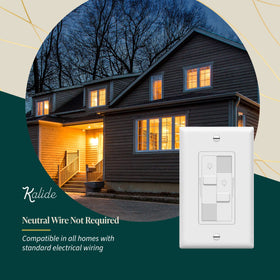Kalide compatible with LED/CFL bulbs for smooth dimming performance