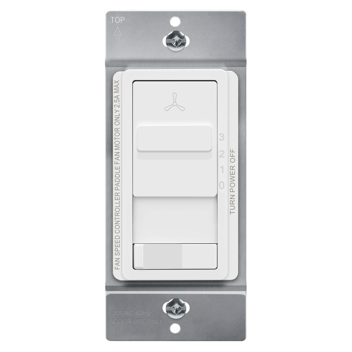 TOPGREENER Kalide front view for light and fan control.