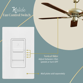 Close-up of Kalide switch slider demonstrating smooth speed adjustment.