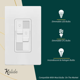 Two load controls in one device enable versatile lighting scenes from a single wall switch