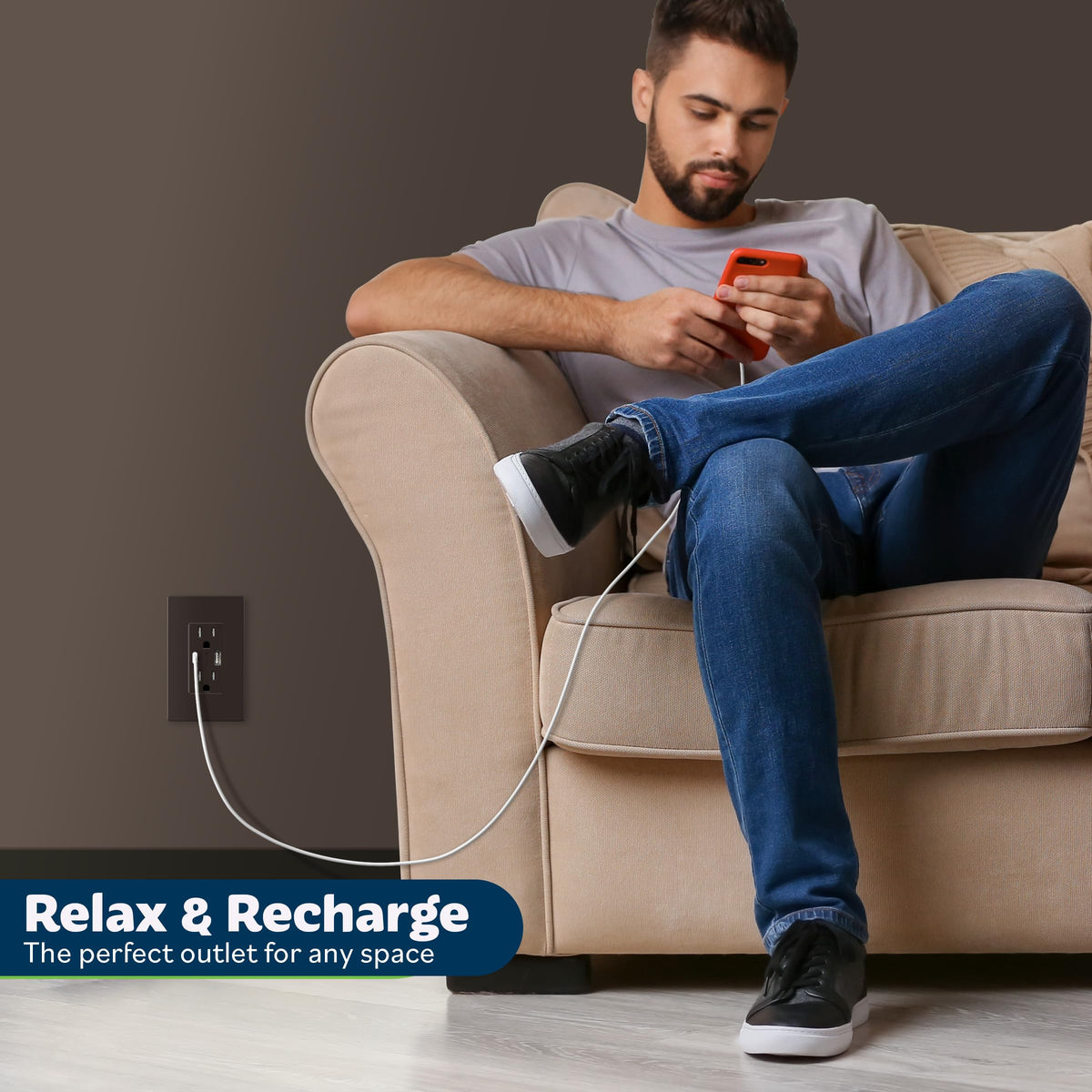 TOPGREENER 2-pack brown outlet kit fits multiple spaces.