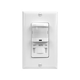 TOPGREENER occupancy sensor switch front view demonstrates automatic hands-free lighting