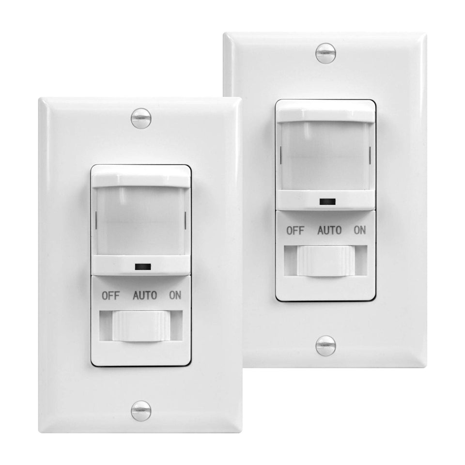 TOPGREENER occupancy switch front view for hands-free lighting control.