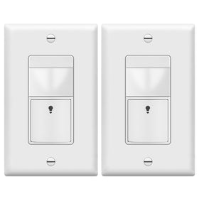 TOPGREENER TDOS5-HL-W-2PCS front view motion sensor switch for easy lighting control
