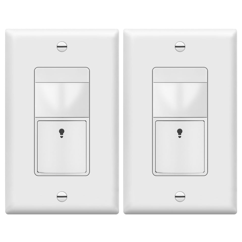 TOPGREENER TDOS5-HL-W-2PCS front view motion sensor switch for easy lighting control