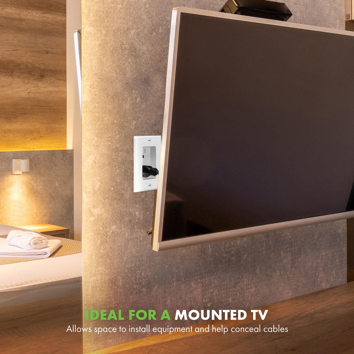 TOPGREENER TG15RD31 application in a TV setup with nearby AV gear.