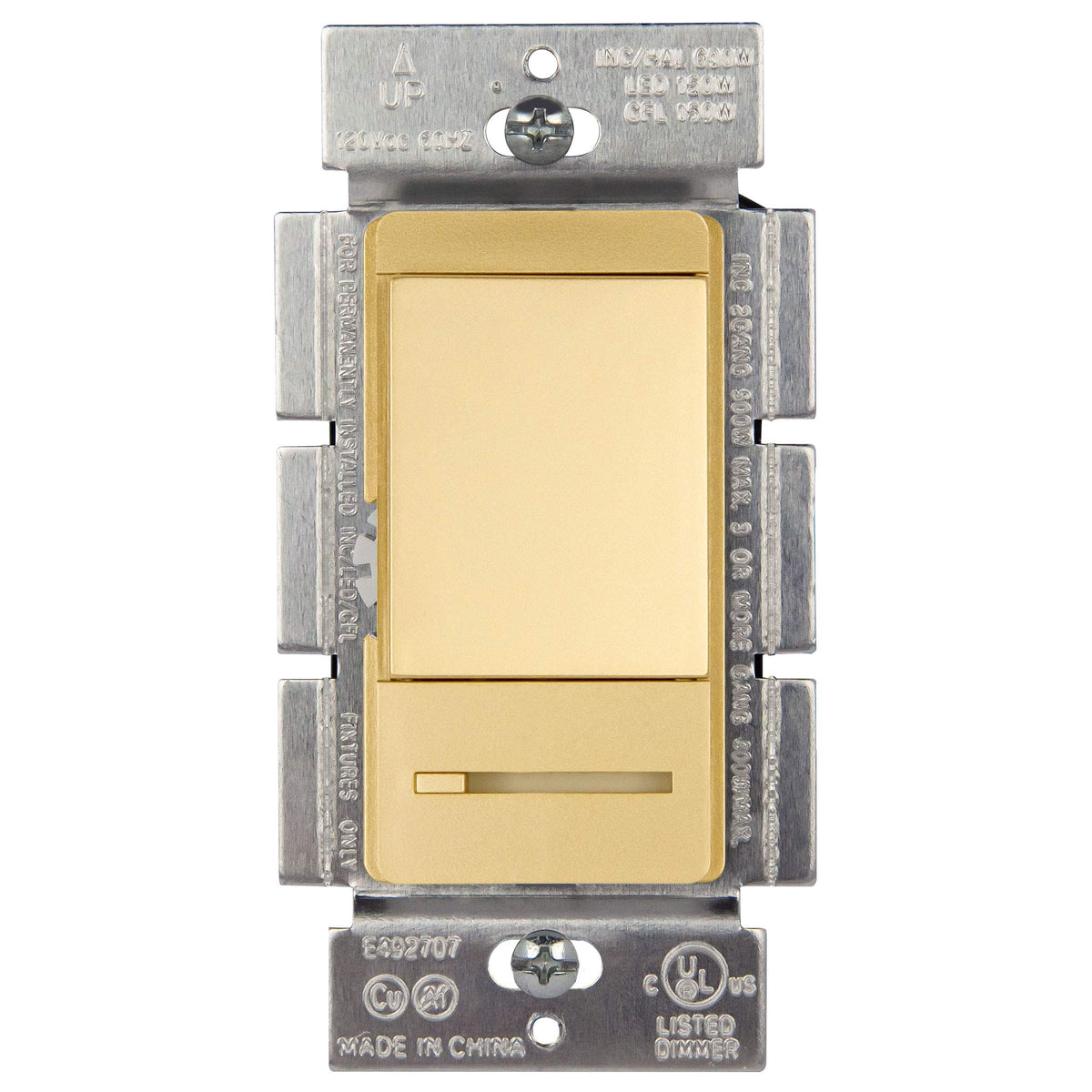 TOPGREENER TGDMDS-120-GD left paddle dimmer for precise brightness control