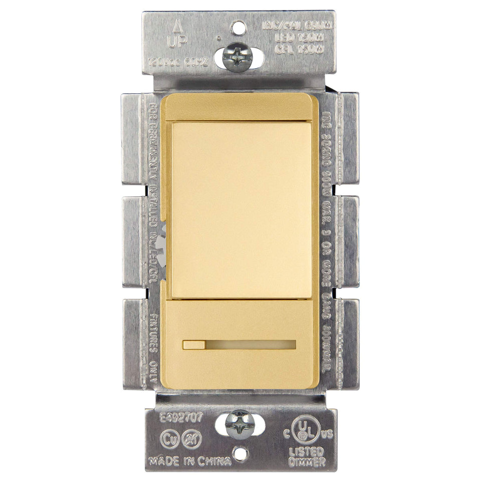 TOPGREENER TGDMDS-120-GD left paddle dimmer for precise brightness control