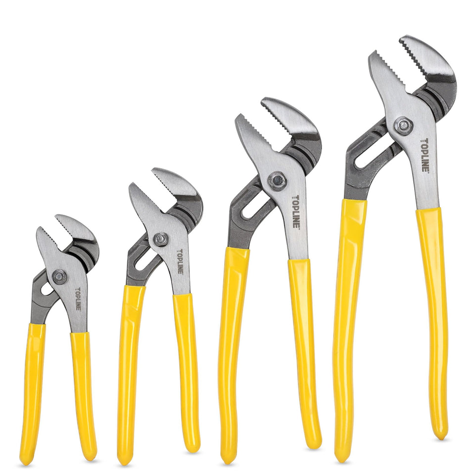 Topline 12-inch plier with dipped handle for secure grip during home repairs