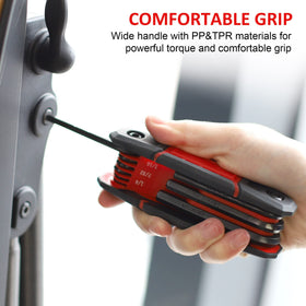 Topline folding design enables quick access and simple storage after tasks.