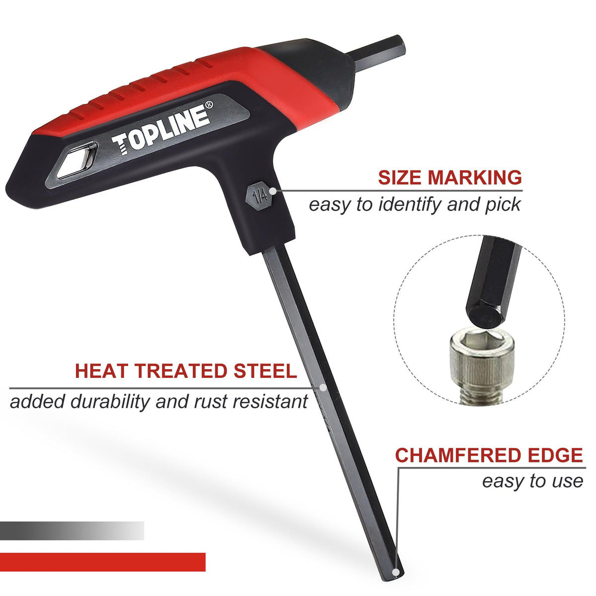 Topline metric and SAE sizes included for versatile repairs