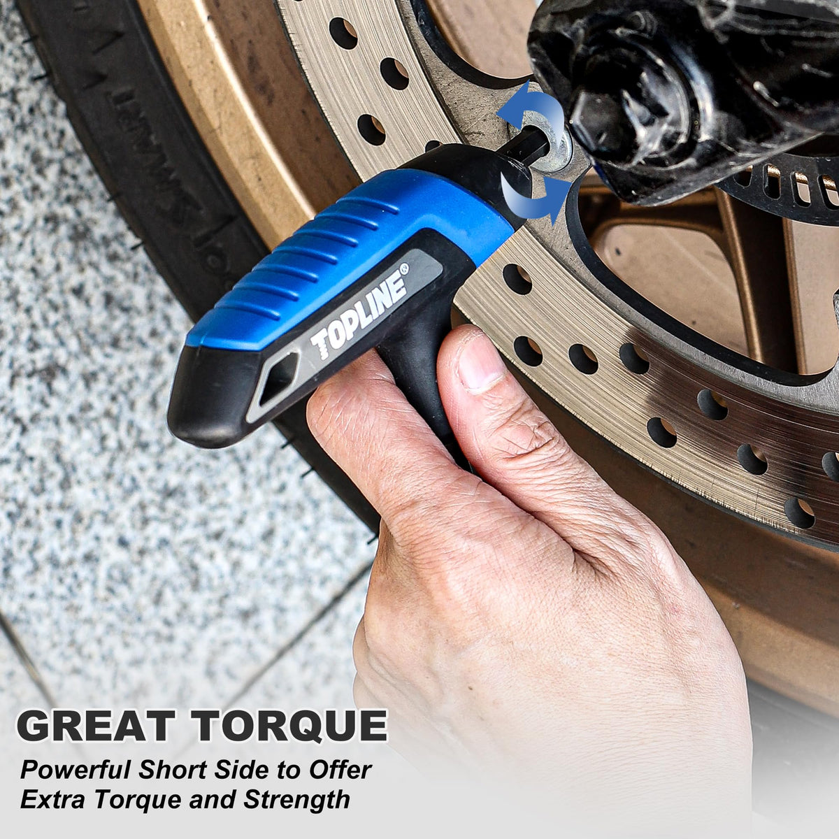 Topline visible size markings speed tool identification