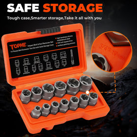 3/8-inch drive compatibility shown with impact wrenches.