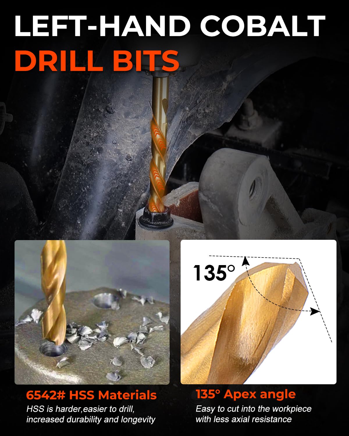 TopMe multi spline extractors handle various bolt sizes for fast removals.