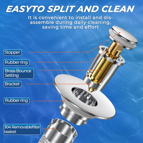 TopmeiUP 2-in-1 anti-clog basket combines filtration with prevention