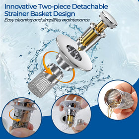 TopmeiUP brass core durability for long-lasting bathroom drain