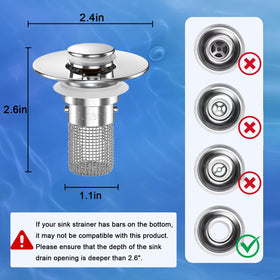 TopmeiUP eco-friendly drain plug supports a chemical-free bathroom routine