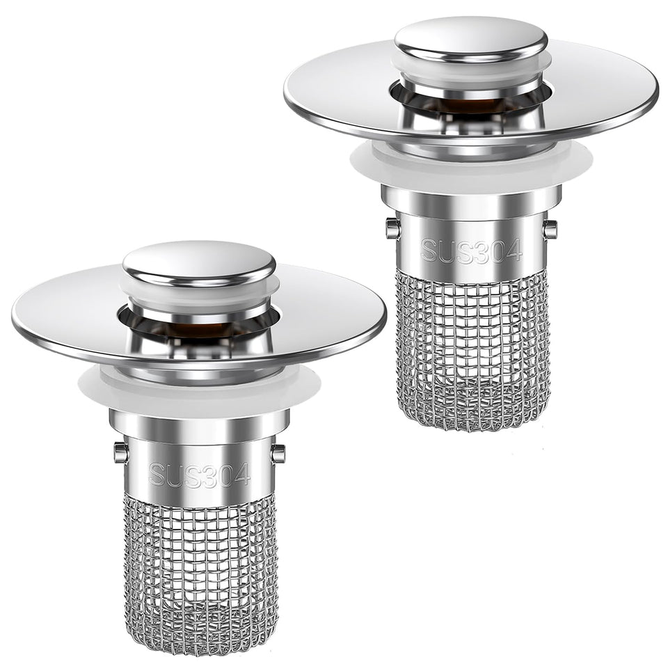TopmeiUP sink stopper with pop-up mechanism for easy drain control