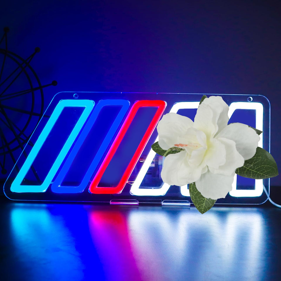 TOPQUALI car neon sign wall decor enhances garages and game rooms with modern glow.