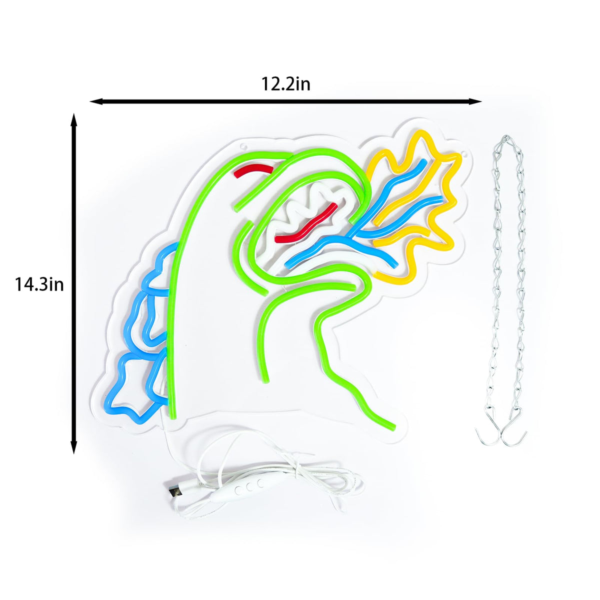 TOPQUALI Monster neon decor boosts living spaces with a vibrant glow.