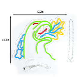 TOPQUALI Monster neon decor boosts living spaces with a vibrant glow.