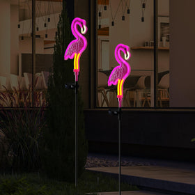 TopRuifeng Flamingo solar light durable weatherproof decor for gardens