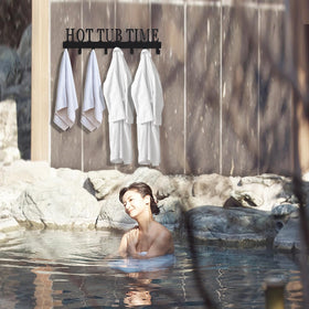 Topspeeder durable metal towel hooks support wet towels and robes reliably