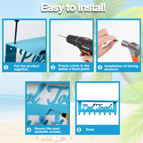 Topspeeder blue pool rack makes a practical wedding or housewarming gift.
