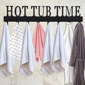 Topspeeder outdoor towel rack withstands sun and weather for poolside organization