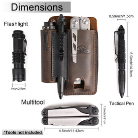 Topstache belt-clip and loop attachment stays secure on standard belts.