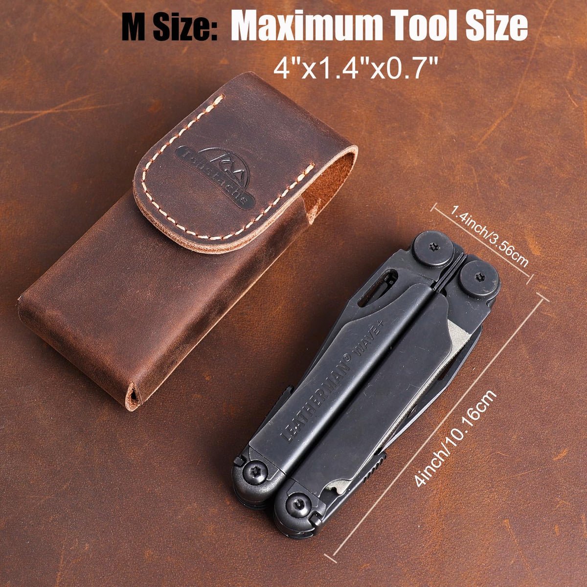 Internal dimensions 4 x 1.6 x 0.7 inches for compact tools.