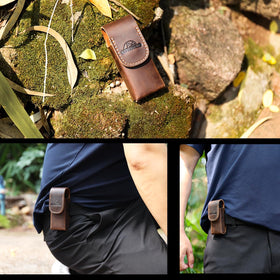 Topstache sheath magnetic closure enables quick one-handed access.