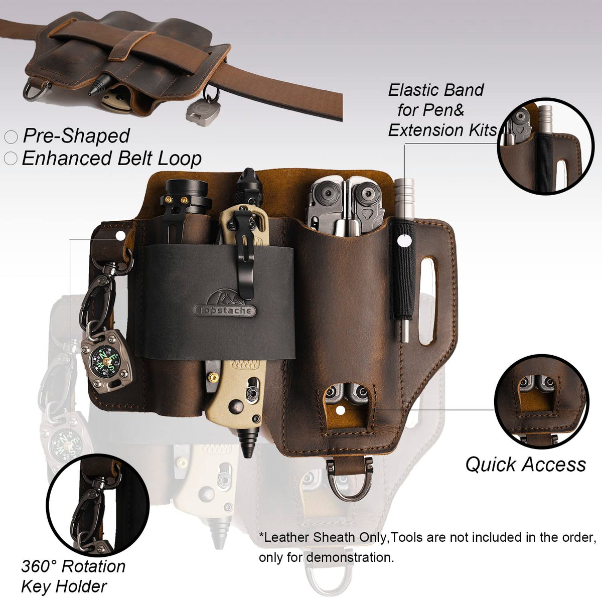Topstache 360-degree key holder keeps car keys secure and accessible