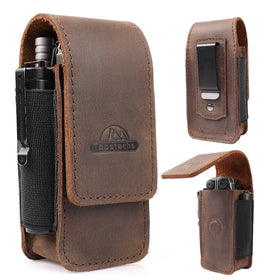 Topstache multitool sheath with magnetic closure for secure, quick access