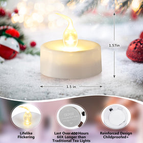Topstone flameless tealights are safe around kids and pets with cool-to-touch design