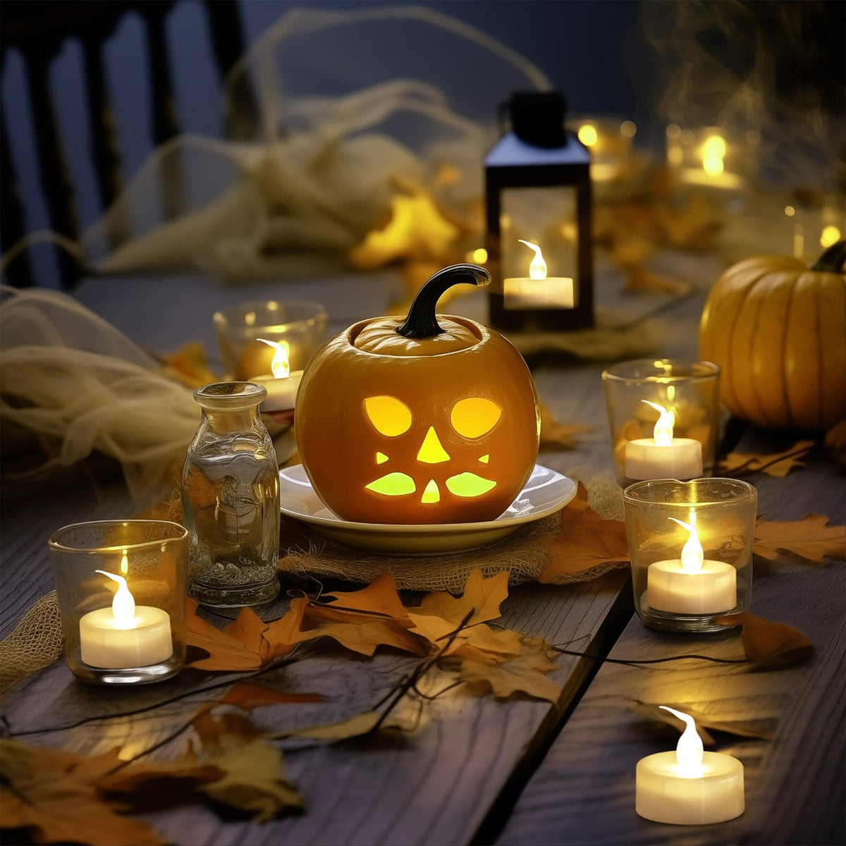 Topstone warm white flicker tealights mimic real candles from across the room