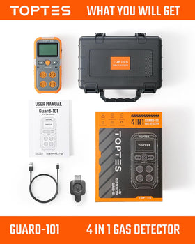 TopTes Guard-101 packaging box and accessories for quick setup
