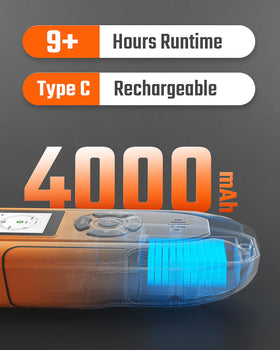 TopTes PT-990 dual display and triple alarms improve hazard visibility.