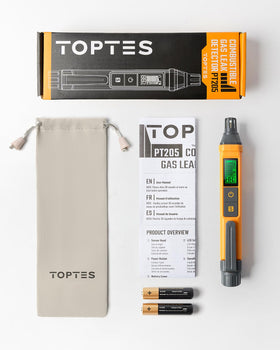 TOPTES PT205 batteries included enable immediate use.